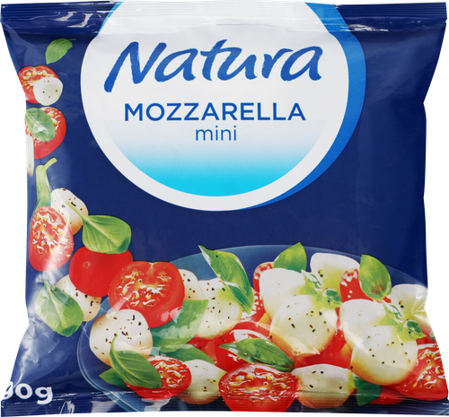 Сыр NATURA Моцарелла мини 45%, 90г, изображение