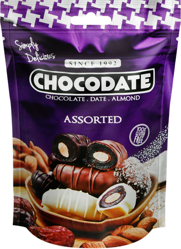 Финики CHOCODATE Ассорти с миндалем, 100г, фотография