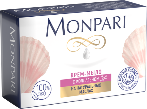 Мыло туалетное MONPARI с коллагеном, 100г, изображение