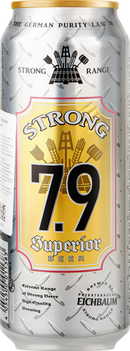 Пиво светлое EICHBAUM Strong фильтрованное пастеризованное 7,9%, 0.5л, вид