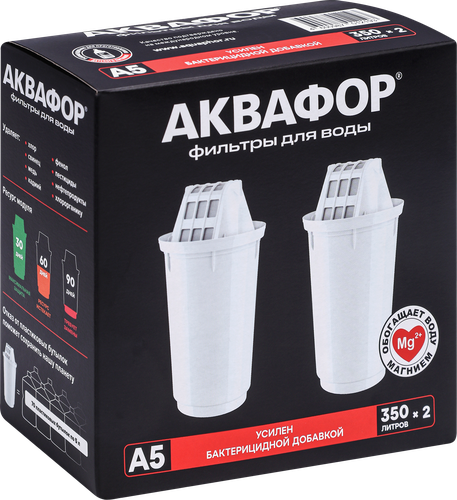 Комплект модулей сменных АКВАФОР фильтрующих А5 К-2, 2шт, картинка