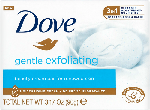 Крем-мыло DOVE Exfollacion Suave Мягкое отшелушивание, 135г, крупный план