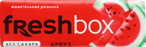 Жевательная резинка FRESHBOX без сахара со вкусом арбуза, 12,65г, фото