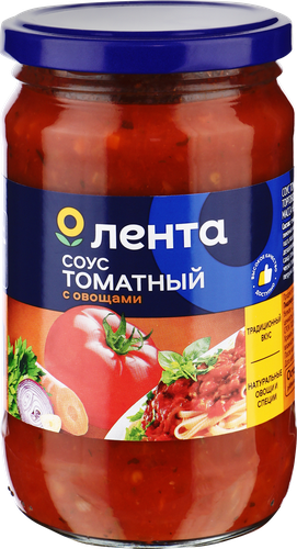 Соус томатный ЛЕНТА с овощами, 350г, фото