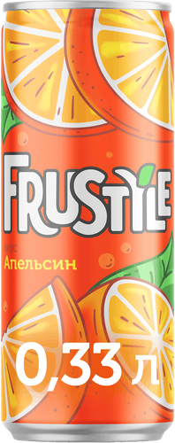 Напиток ФРУСТАЙЛ Апельсин сильногазированный, 0.33л, картинка