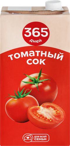 Сок 365 ДНЕЙ Томатный с солью, 1.95л, вид