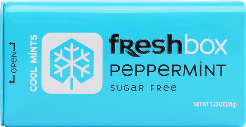 Драже освежающие FRESHBOX Ледяная мята, без сахара, 35г, детальное фото