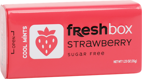 Драже освежающие FRESHBOX Клубника, без сахара, 35г, фотография