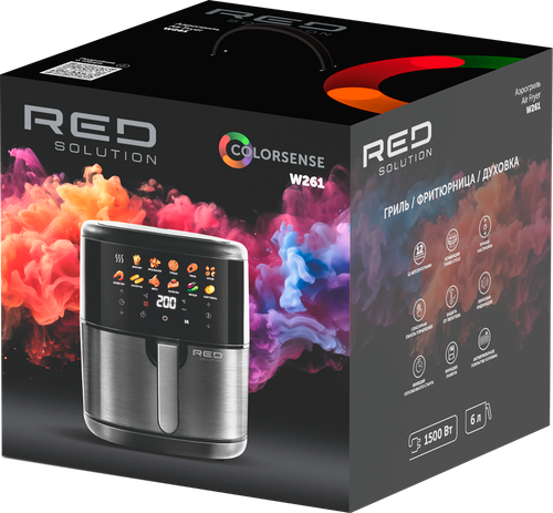 Аэрогриль RED SOLUTION COLORSENSE W261, 1500Вт, фотография