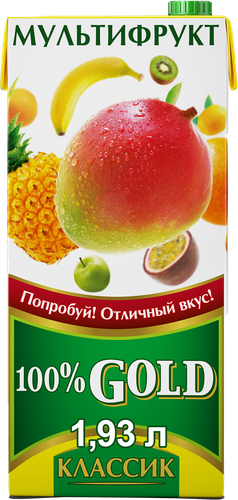 Напиток сокосодержащий 100% GOLD Classic Мультифрукт, 1.93л, изображение