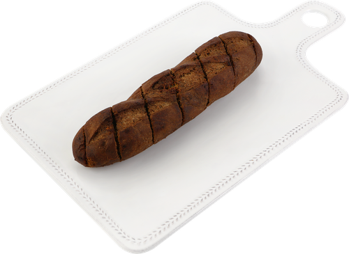 Мини-багет темный с чесночным маслом, 140г, фото