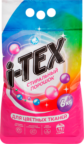Стиральный порошок для цветных тканей I-TEX, 6кг, изображение