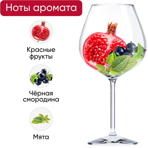 Вино MAS TINTO Cabernet Sauvignon ординарное красное полусухое, 0.75л, вид