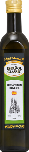 Масло оливковое ESPANOL CLASSIC Extra Virgin Olive Oil нерафинированное высшего качества, 500мл, крупный план