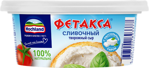 Сыр творожный HOCHLAND Фетакса сливочная, без змж, 140г, изображение