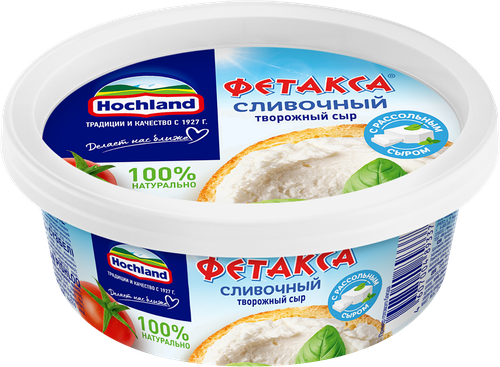 Сыр творожный HOCHLAND Фетакса сливочная, без змж, 140г, картинка