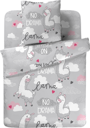 Комплект постельного белья 1,5-спальный HOMECLUB Kids Unicorn, бязь, фото