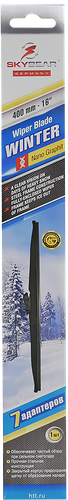 Щетка стеклоочистителя зимняя SKYBEAR Winter 16/400мм, 7 адаптеров, Арт. 703160, картинка