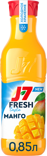 Нектар охлажденный J7 Fresh Taste Манго, с мякотью, 850мл, фото