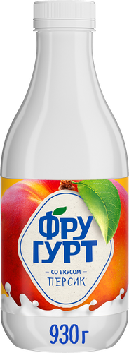 Напиток кисломолочный ФРУГУРТ со вкусом персика 1%, без змж, 930г, фотография