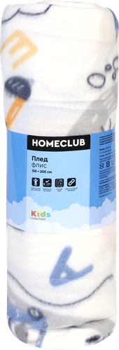 Плед HOMECLUB Kids 150х200см, флис, фотография