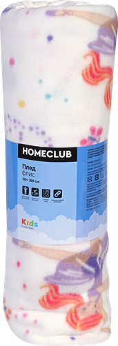 Плед HOMECLUB Kids 150х200см, флис, фото