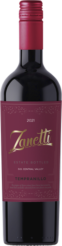 Вино ZANETTI Темпранильо ординарное сортовое красное сухое, 0.75л