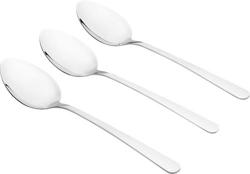 Ложка столовая HOMECLUB Piemont, нержавеющая сталь, 3шт, вид
