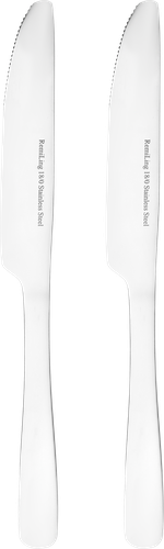 Нож столовый HOMECLUB Piemont, нержавеющая сталь, 2шт, вид