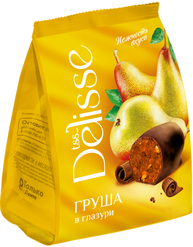 Конфеты DELISSE Груша в глазури, 200г, картинка