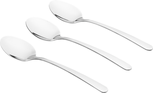 Ложка чайная HOMECLUB Piemont, нержавеющая сталь, 3шт, крупный план