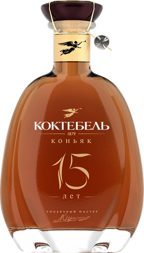 Коньяк КОКТЕБЕЛЬ старый КС 15 лет 40%, п/у, 0.5л, фото