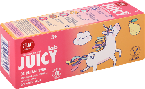 Зубная паста детская SPLAT Juicy Lab Груша со фтором, 55мл, фотография