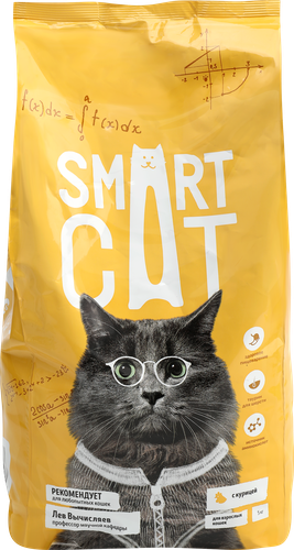 Корм сухой для кошек SMART CAT с курицей, 5кг, изображение