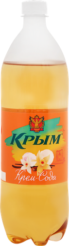 Напиток КРЫМ Крем-сода сильногазированный, 1л, крупный план