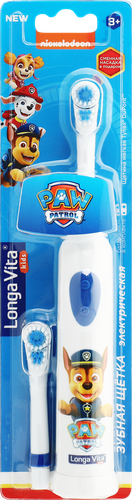 Зубная щетка электрическая детская LONGA VITA Paw Patrol 2 насадки, 3+, KAB-3, в ассортименте, фото