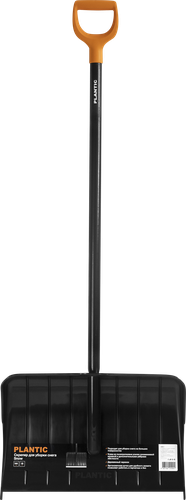 Скрепер для уборки снега PLANTIC Snow ширина 54,5см, пластиковый с деревянным черенком 144см, Арт. 12005-01, картинка