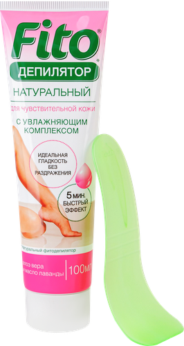 Фитодепилятор FITO КОСМЕТИК Натуральный с чередой, ромашкой, календулой и маслом оливы, 100мл, изображение
