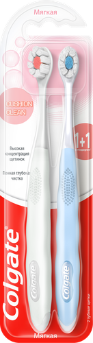 Зубная щетка COLGATE Cushion Clean, мягкая, 2шт, фото