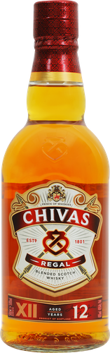 Виски CHIVAS REGAL Шотландский купажированный 12 лет 40%, 0,5л