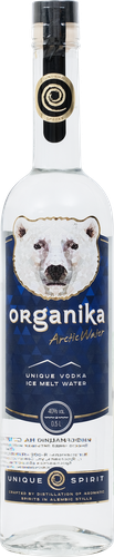Водка ORGANIKA Arcticwater Особая 40%, 0.5л, крупный план