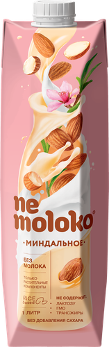 Напиток на рисовой основе NEMOLOKO Миндаль, 1000мл, вид