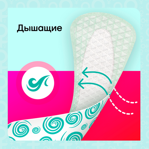 Прокладки ежедневные KOTEX Bio-care Экстра тонкие, 40шт, крупный план