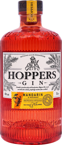 Джин HOPPERS Mandarin & Rosemary Мандарин и Розмарин сухой дистиллированный 40%, 0.7л, изображение