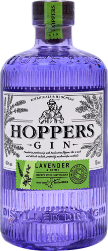 Джин HOPPERS Lavender & Thyme Лаванда и Чабрец сухой дистиллированный 40%, 0.7л, фото