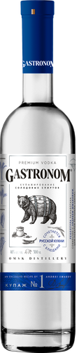 Водка GASTRONOM Купаж №1 Классический 40%, 0,5л, вид
