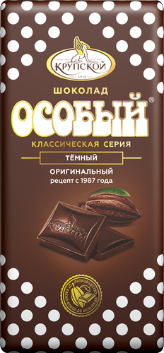 Шоколад темный ОСОБЫЙ, 85г, фотография