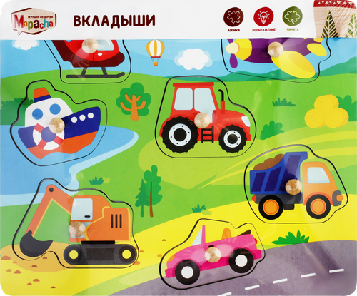 Вкладыши MAPACHA Транспорт, в ассортименте, Арт. 962084/962085/962004, картинка