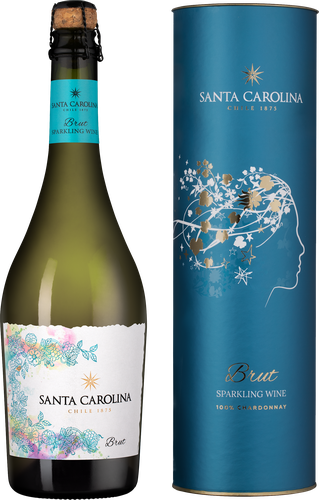 Вино игристое SANTA CAROLINA белое брют, п/у, 0.75л, детальное фото