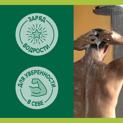 Гель для душа PALMOLIVE Men Цитрусовый заряд Бодрящий, 500мл, крупный план